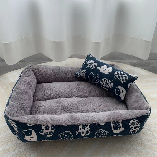Soft Waterproof Pet Bed for Dogs & Cats