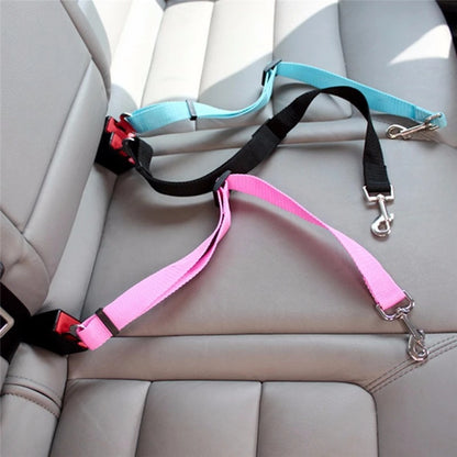 Pet Car Seat Belt for Dogs – Adjustable Safety Harness for Safe Travel