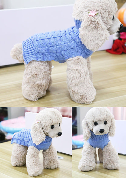 Twisted Knit Dog Sweater