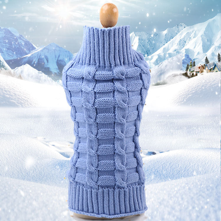 Twisted Knit Dog Sweater