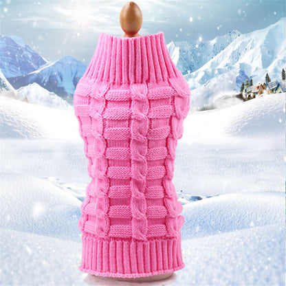 Twisted Knit Dog Sweater
