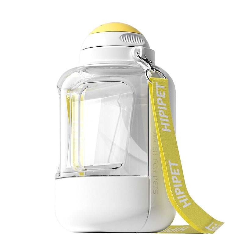 Portable Dog Water Bottle & Food Container – Leak-Proof 2-in-1 Travel Feeder