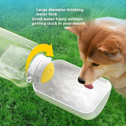 Portable Dog Water Bottle & Food Container – Leak-Proof 2-in-1 Travel Feeder