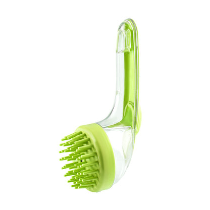 Dog & Cat Bath Brush – Long Handle Grooming Tool for Easy Cleaning